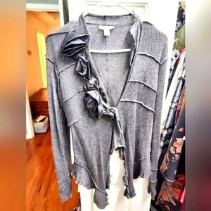 Sale! Boston Proper Rose Detail Cardigan